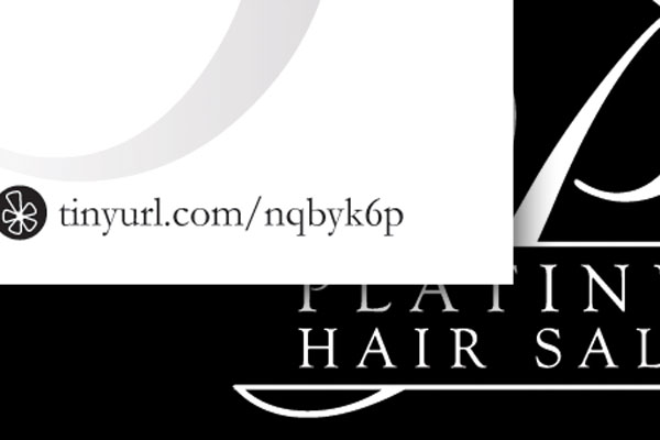 Platinum Hair Salon Business Cards