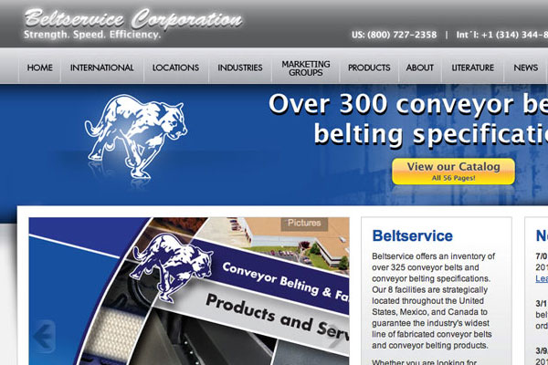 Beltservice Corporation Website Screenshot
