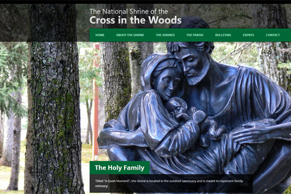 National Shrine of the Cross in the Woods Website Screenshot